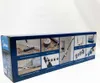 The image shows the side of a product box for a Midea cordless vacuum cleaner. The box features multiple images illustrating the product's features and usage. Produktbild-Vorschau