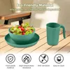 Camping-Besteck-Set fš¹r 2 Personen, tragbares Essgeschirr Produktbild-Vorschau 4