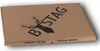 A cardboard box with a deer logo and text. Produktbild-Vorschau