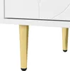 Sideboard Weiß 75Bx40Tx90H (3 Einlegeböden, 6 Fächer) mit 2 Produktbild-Vorschau 9