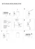 A grid of nine numbered diagrams illustrating the installation steps for a light fixture. Produktbild-Vorschau