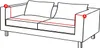 Bezug für Sofa, 3-Sitzer-Sofa, elastisch, flaschengrün Produktbild-Vorschau 11