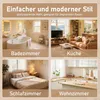 Sweiko Dreieckiger Badezimmerschrank, Volllackierung, zwei Produktbild-Vorschau 10