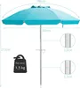KOMFOTTEU parasol plażowy 200 cm, parasol ogrodowy z Podgląd zdjęcia produktu 5