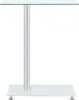 vidaXL Tavolino a U trasparente 45x30x58 cm in vetro Anteprima dell’immagine prodotto 1
