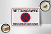 Holzschild Hinweis 18x12cm Rettungsweg Halteverbot nach Produktbild-Vorschau 3