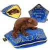 A collage of a chocolate frog plush toy in different poses and packaging. Podgląd zdjęcia produktu
