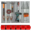 Werkzeugwand 78x72cm Metall Lagersystem mit Werkzeughaken 6 Produktbild-Vorschau 6