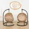PawHut Katzenbett Rattan Katzenhöhle mit Waschbarem Kissen Produktbild-Vorschau 3