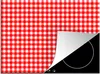 KitchenYeah© Herdabdeckplatte Rot - Rustikal - Muster , Produktbild-Vorschau 1