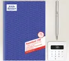 A desk setup with a ledger book, pen, and card reader. Produktbild-Vorschau