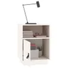 vidaXL Nachttisch Weiß 40x34x55 cm Massivholz Kiefer Produktbild-Vorschau 4