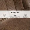 Close-up of brown textured material with text and icons highlighting product features. Podgląd zdjęcia produktu