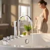 Mucola Wasserhahn Badewannenarmatur HandBraunse Silber5 Produktbild-Vorschau 4