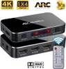 HOPE R HDMI Switch 4 vstupy 1 výstup HDMI a zvuk, diaľkové Náhľad obrázku produktu 4