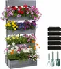 Relaxdays – podwyższona grządka, drewno, wymiary: 180 x 80 Podgląd zdjęcia produktu 1
