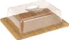 Excellent Houseware Käseteller, Holz, 26x20x8 cm, braun Produktbild-Vorschau 1