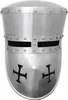 Kreuzritter Helm, 2 mm Stahl : M Größe: M Produktbild-Vorschau 2