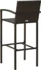 Tabouret de bar 4 pcs. Marron Poly Rattan Voir les images du produit 5