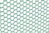 A green hexagonal mesh pattern on a white background. Anteprima dell’immagine prodotto