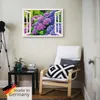 ARTland Leinwandbild fensterblick Hortensien im Garten Produktbild-Vorschau 5