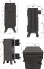 Stufa a legna Magnus 7,5 kW con mattone in argilla Anteprima dell’immagine prodotto 8