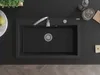 Mexen Elix Granitspüle 1-beckig 800 x 500 mm, schwarz, Produktbild-Vorschau 4