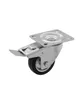 A single caster wheel with a brake, shown against a white background. Produktbild-Vorschau