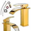 Waschtischarmatur Wasserhahn Bad Gold Waschbecken Einhebel Produktbild-Vorschau 1