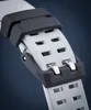 A close-up of a watch strap buckle. Podgląd zdjęcia produktu