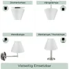 Wogati® Premium Lampenschirm E14/E27 Baumwolle | Weiß / Produktbild-Vorschau 3