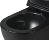 A close-up view of the interior of a black toilet bowl. Náhled obrázku produktu