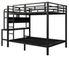 Stapelbed met bureau en LED-verlichting, stevig ijzeren Productafbeelding-voorbeeld 16