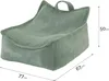 A beanbag chair for children, shown from a side-angle with dimensions indicated. Produktbild-Vorschau