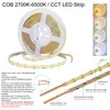 5 Meter COB CCT ( 2700K–6500K einstellbar) LED Streifen Produktbild-Vorschau 2