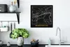 MuchoWow® Gerahmtes Poster Stadtplan - Deutschland - Gold - Produktbild-Vorschau 3