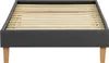 Homestyle4u 1984, Polsterbett 90 x 200 cm Grau Einzelbett Produktbild-Vorschau 4