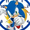 A close-up of a Sonic the Hedgehog wall clock. Anteprima dell’immagine prodotto