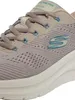 Close-up view of a gray Skechers sneaker. Produktbild-Vorschau