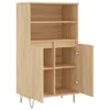 vidaXL Deska barowa dąb sonoma 60x36x110 cm materiał Podgląd zdjęcia produktu 5