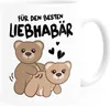 Kaffee-Tasse Liebe lustig Bär Geschenk Partner Mann Produktbild-Vorschau 1