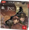 The image shows the front of a board game box with illustrations of characters and a building. Produktbild-Vorschau