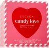 A pink and white striped box with a large red heart containing the brand name and product title. Podgląd zdjęcia produktu