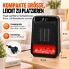 Radiateur électrique céramique PTC, portable, 1000W, avec Voir les images du produit 6