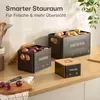 Praknu Kartoffel Aufbewahrungsbox 3er Set – Stapelbar - Mit Produktbild-Vorschau 2