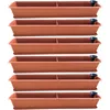 6er Blumenkasten Set Balkonkasten Pflanzkasten Terracotta Produktbild-Vorschau 9