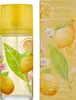 A perfume bottle and its packaging, both featuring lemon and floral designs. Produktbild-Vorschau