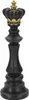Mauro Ferretti Schachfigur König Ø 13x40,5 cm schwarz gold Produktbild-Vorschau 1