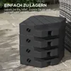 Outsunny Sonnenschirmständer 4-teilig Schirmgewicht Produktbild-Vorschau 7