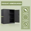 Abschließbarer Metallschrank, verstellbare Einlegeböden, Produktbild-Vorschau 2